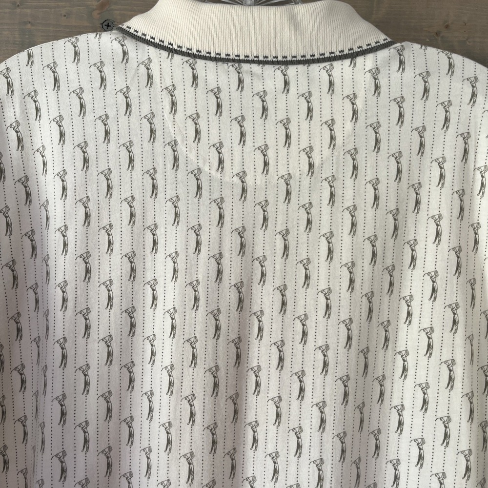 Vintage 90's Cross Creek Classics Polo Shirt All Over Golfer 100% Cotton Mens XL - Picture 8 of 9